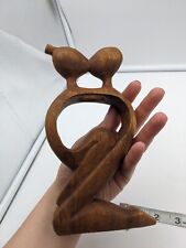 Couple Sculpture, Handmade wooden Family Statue, Abstract Hand Carving Love,... picture