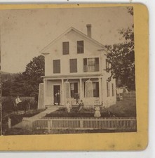 Uncle Ned's Home in Athol MA Stereoview c1870 picture