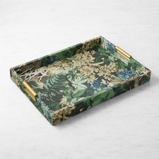 Fern Forest Jute Tray - Vintage Print-williamssonoma|47805 picture
