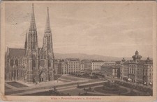 AK Vienna Maximilianplatz Votive Church 1912 Postcard Vienna Austria Vintage picture