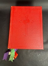 Vintage Missale Romanum Benziger Latin Roman Catholic Altar Missal Red 1962 picture