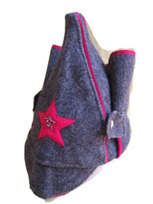 Budenovka WWI/II Replica Russian Peak Hat with Red Star/Size L/XL picture