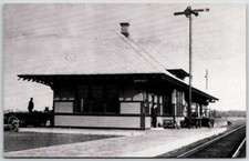 morton railroad depot new york postcard unposted picture