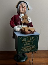Byers Choice 1996 Cries of London Gingerbread Vendor W/Gingerbread Oven Stand picture