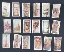 1916 JOHN PLAYER & SONS WONDERS OF THE WORLD 18 DIFFERENT TOBACCO CARDS picture