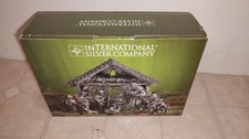 Vintage 10pc International Silver Plated Nativity Scene Creche Baby Jesus picture