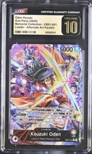 2024 ONE PIECE MEMORIAL COLLECTION ODEN KOZUKI #EB01-001 ALT ART CGC PRISTINE 10 picture