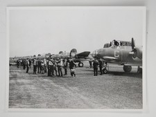 WWII Douglas Boston Bombers Airfield Airmen RAF Museum Photo c1960s Print picture