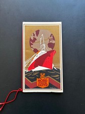 Vintage 1930s SS Bremen Norddeutscher Lloyd Passenger Guide & Sailing Schedule picture