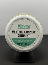 Vintage J.R. Watkins Menthol Camphor Ointment 3.5” Round Tin Can picture