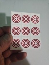 Bally, Williams, Gottlieb Vinyl Pinball Drop Target Stickers/Decals - Red, White picture