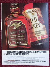 1977 EAGLE RARE Bourbon Whiskey Print Ad ~ Compare Eagle Rare with Wild Turkey picture