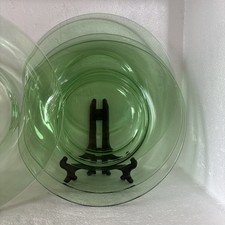  5 Cambridge Vintage Green Uranium Depression Era 8”  Round Plates picture