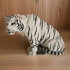 Living Stone White Bengal Tiger Statue Figure Dollywood HEAVY 20 lbs 17.5