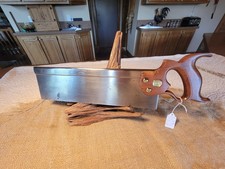 Vintage Antique Henry Disston & Sons Miter Back Saw 14