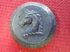 Vintage New Jersey Zinc Alloy Medal Horse Head Emblem Paperweight picture
