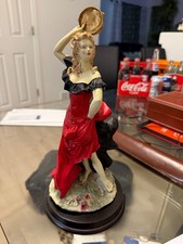 the mirella collection figurine Spanish Gypsy dancer holding a tambourine figuri picture