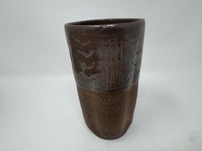 RARE Charles Loloma Hopi Studio Ceramic Pottery Tumbler Vase Signed 1953 Modern picture