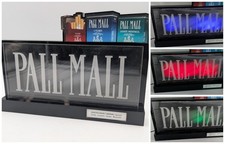 Vintage Pall Mall LED Light Sign 🔴 Red 🔵 Blue 🟢 Green Cigarette Dive Bar Wall picture