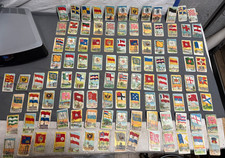c1910 Lot 105 RECRUIT LITTLE CIGARS Tobacco Card FLAGS NATIONS SERIES 150 Design picture
