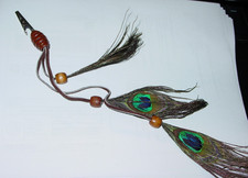 CIGARETTE HOLDER VINTAGE 1970's BIRD FEATHERS ROACH CLIP 12