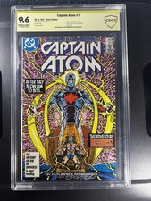 Captain Atom 1 CBCS SS 9.6 1st App Captain Atom Signed By Pat Broderick picture
