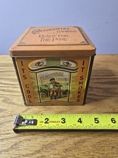 Continental Cubes Tobacco Tin Box Reproduction George Washington Made England  picture