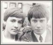 After school Handsome young men guys boys teens Friends Hugs Closeness old photo picture