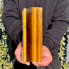 1.23LB Natural tiger's Eye rough raw stone rock slice specimrn madagesca picture