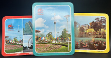 Set of 3 Vtg. Circa 1970s Cedar Point, Sandusky, OH Amusement Park Big Postcards picture