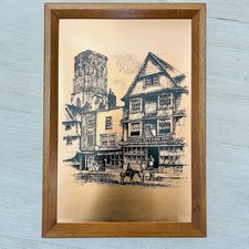 copper-plate etching of the Shakespeare Inn on Temple Street in Bristol, England picture
