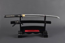 Geometric Wakizashi with Stand Unsharpened Iaito Training Sword Aluminum Alloy picture