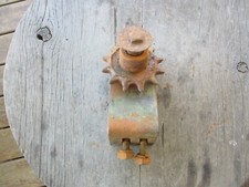 Vintage Gear / Cog  Wall Mount Metal Industrial  Lamp Part Steampunk Upcycle picture