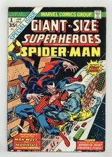 Giant Size Super Heroes Featuring Spider-Man #1 VG 4.0 1974 picture