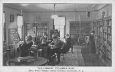 The Library, Columbia Hall, Alma White College, Zarephath, N.J., Early Postcard picture