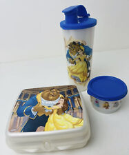 NEW Tupperware Disney Beauty & the Beast Belle Magical Lunch Snack 3 Pc Set picture