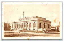 RPPC Columbus NE Early street view Government Post Office Nebraska picture