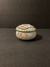 Victorian/ Floral Hand Painted/ Porcelain/ Hair Receiver picture