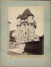 France, Nevers, Porte du Croux vintage albumen print albumen print 31x24  picture
