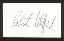 Robert Redford American Actor Original Signed Autograph 3x5 Index Card picture