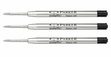 3 Genuine Parker Quink Flow Ballpoint Pen Refills, MADE IN FRANCE, Sealed Packs picture