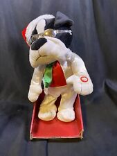 HUNTINGTON HOME DANCING DOG I KNOW YOU WANT ME PITT BULL CHRISTMAS 13.5” picture