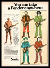 1978 Fender Electric Bass Guitars-Original magazine print ad / mini-poster- art picture