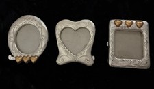 Brighton Vintage Mini Picture Frames Set Of 3 “Thinking Of You” “I Love U” Cute picture