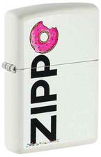 Zippo Frosted Zippo Design White Matte Color Image 46240 picture