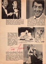 8 x 10 Magazine Cut-Out Signed Autograph - Larry Hagman picture