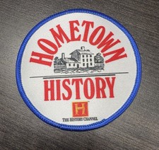 Vintage History Channel Hometown History Patch Screen Printed Promo picture