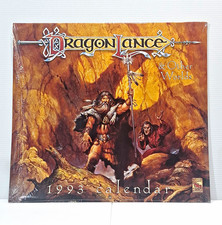 NEW SEALED Dragonlance Other Worlds 1993 Wall Calendar DragonLance TSR picture