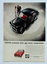 1959 Volvo PV 544 Volvo 122 S 4 Door Vintage Original Print Ad 8.5 x 11