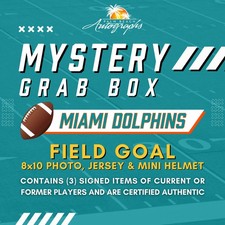 Mystery Grab Box - Miami Dolphins NFL Autographed Field Goal Box picture